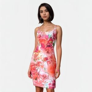 NWT Black Halo Jevette Floral Mini Sheath Dress – Feminine Wedding Guest - 6